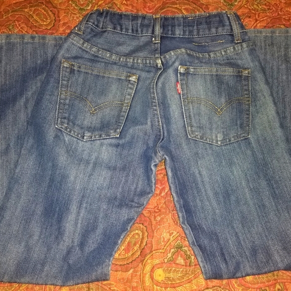 Boys Levi's 550 Straight Denim Blue Jeans Size 12 - Picture 3 of 3